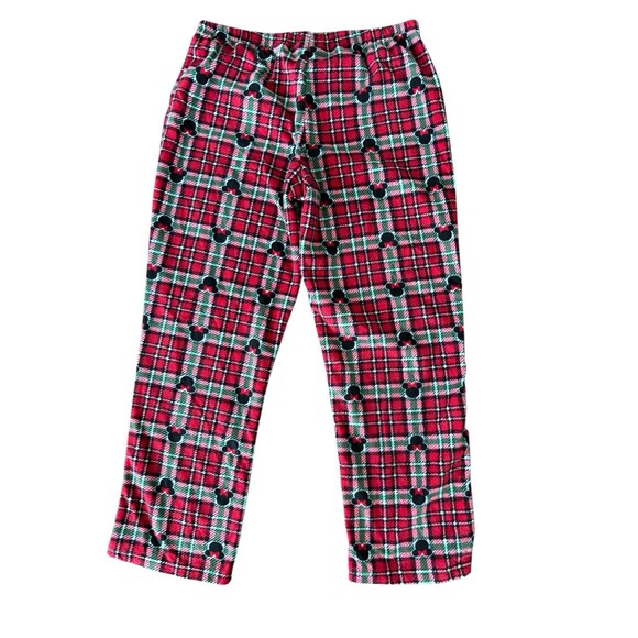 Disney Women’s Christmas Fleece Minnie‎ Mouse Pajama Bottoms Size Large - Picture 3 of 7